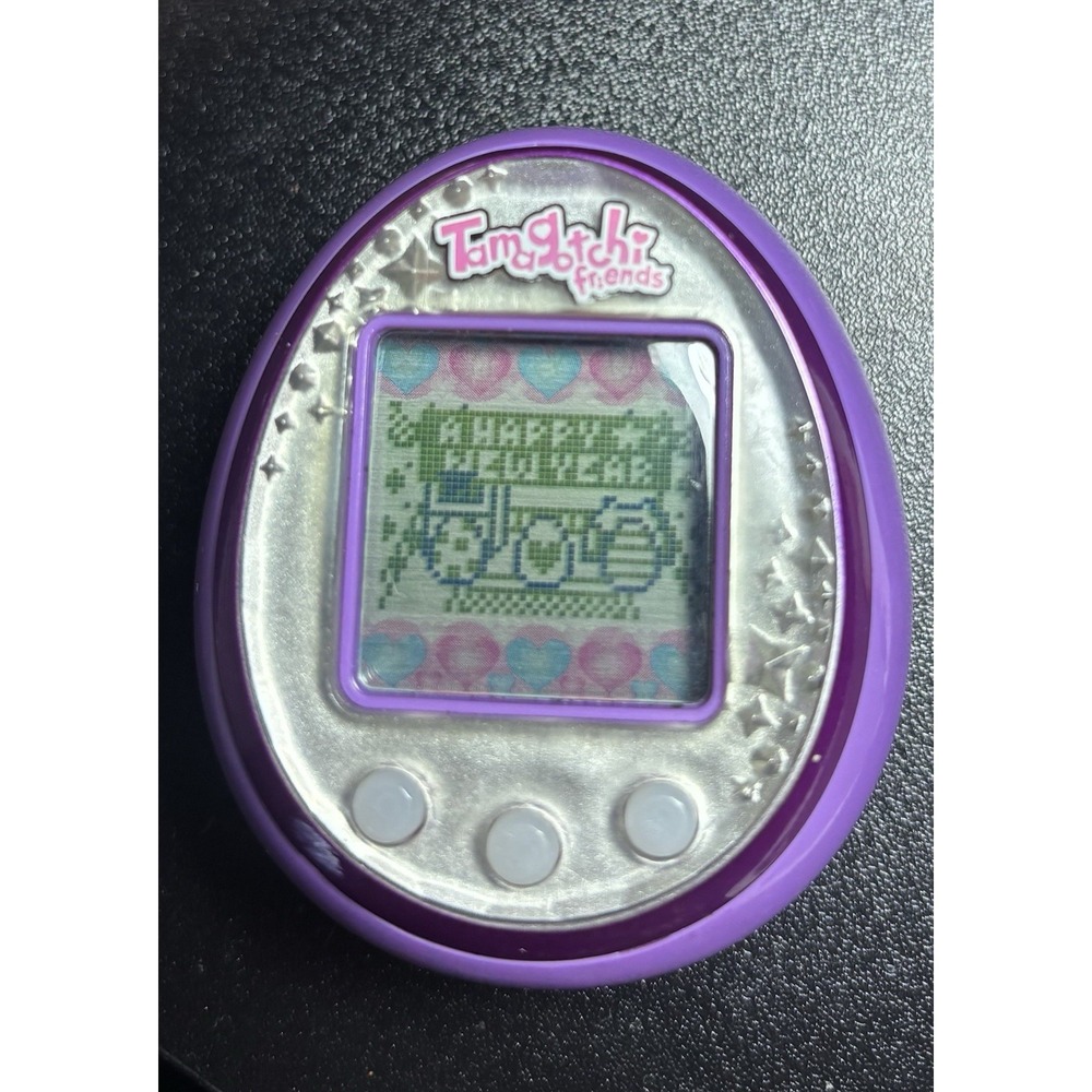 Tamagotchi Friends Amethyst Gem Virtual Pet Purple Silver Bandai 37480
